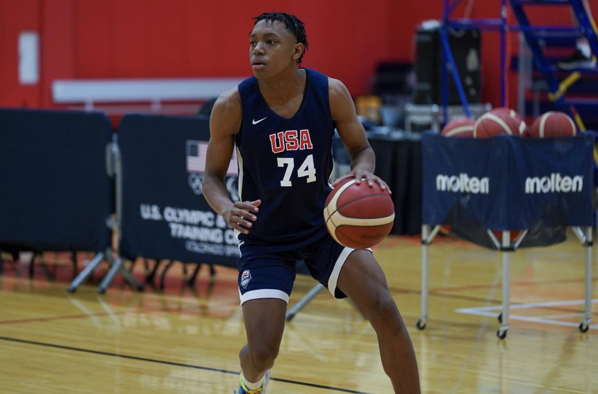 Akai Fleming at Team USA U16 training camp.